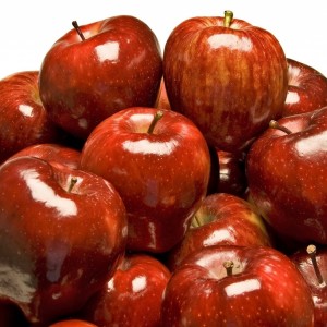 Shiny supermarket apples